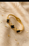 Luxury Black Clover Gold Bracelet for Women