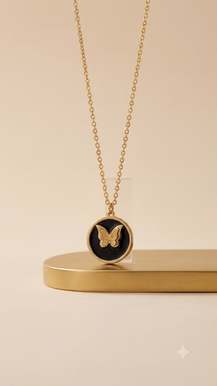 Butterfly Halo Pendant