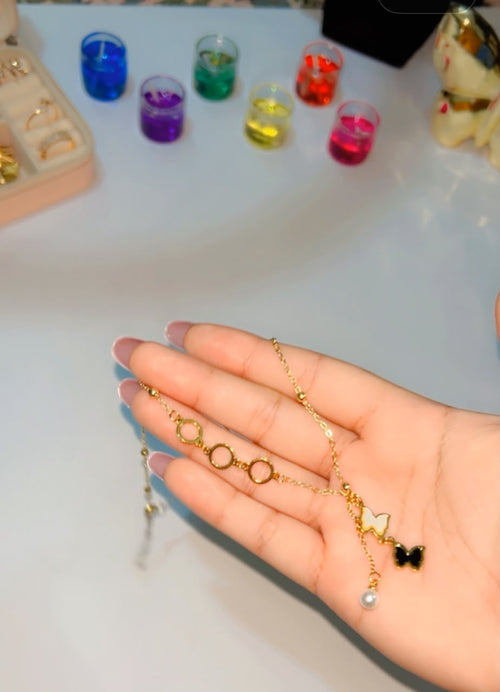 Butterfly Bliss Geometric Necklace 🦋✨