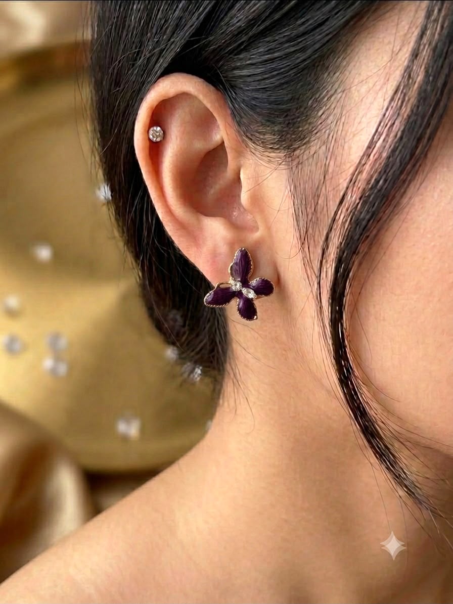 Crystal Butterfly Earrings
