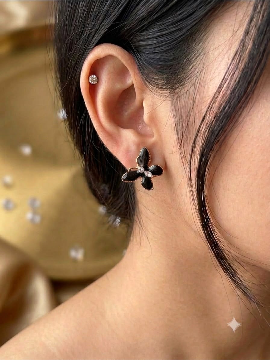 Crystal Butterfly Earrings