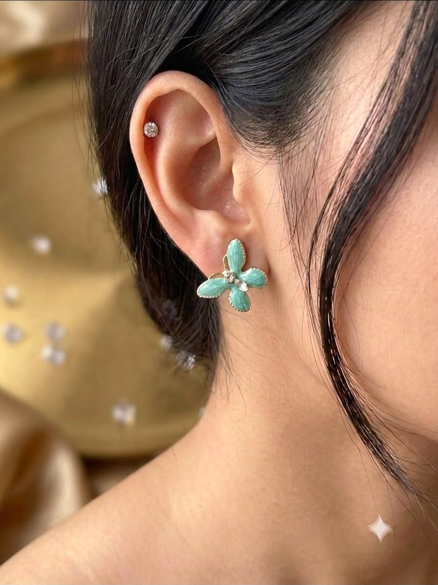 Crystal Butterfly Earrings