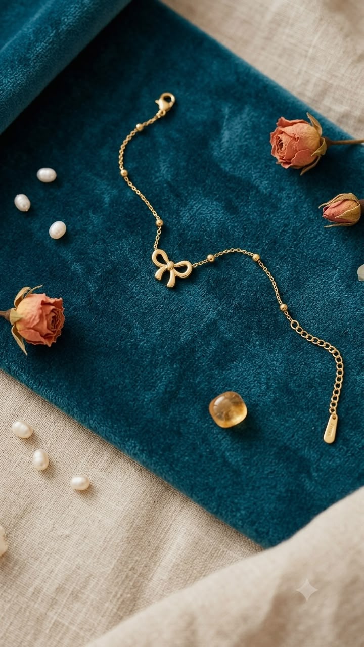 Elegant Bow-Tie Chain Bracelet