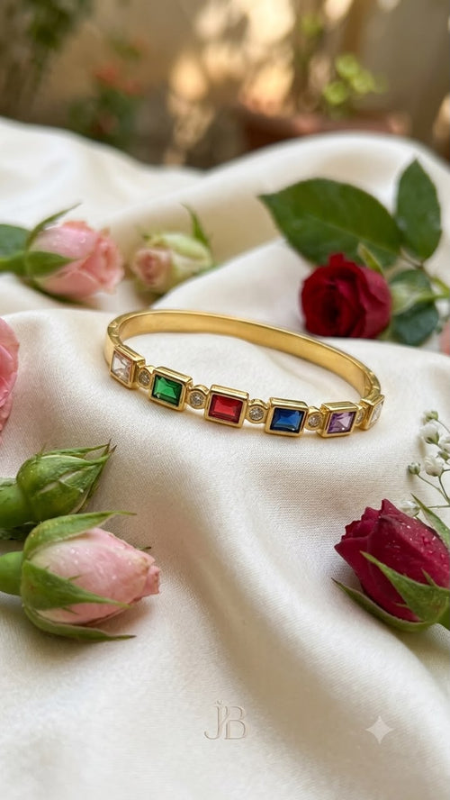 Classic Multi-Gem bangle