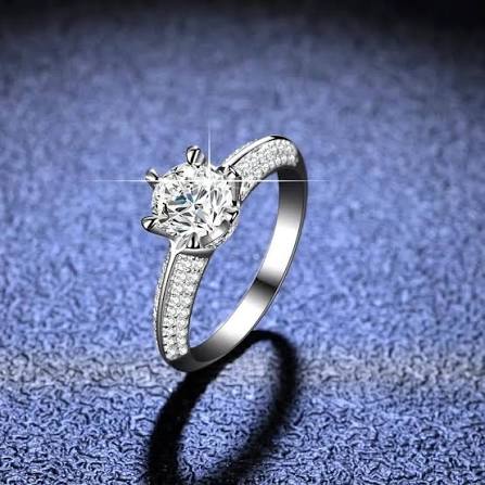 Luxury Purple Amethyst Bridal Ring Set for Women – High-Quality White Gold Filled Engagement Rings