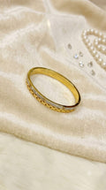 Classic Gold Crystal Cutout Bangle