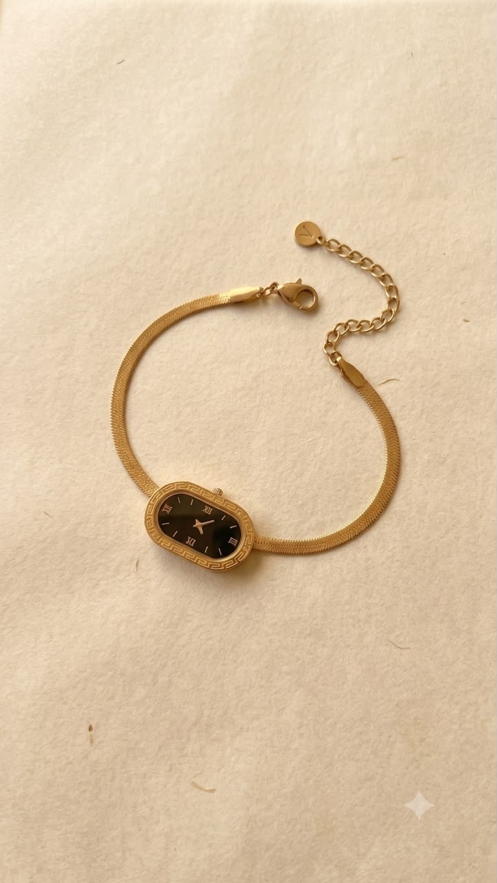 Classic Watch-Face Charm Bracelet