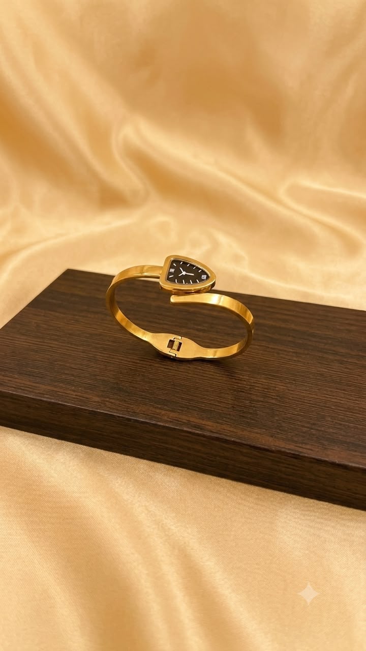 BV Triangular Dial Bangle Watch